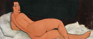 Amedeo Modigliani, Auf der Seite liegender Frauenakt, 1917, Nahmad Collection © Nahmad Collection
Pressefoto