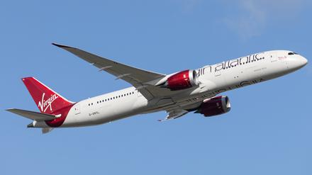 Die Boeing 787-9 Dreamliner B789 der Fluglinie Virgin Atlantic VS / VIR mit der Registrierung G-VNYL MSN in London. 