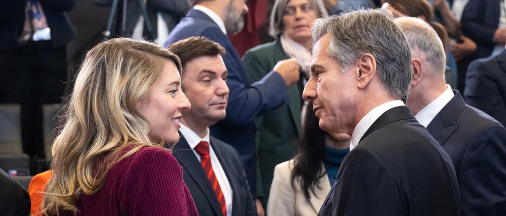 US-Außenminister Bliken mit der kanadischen Außenministerin Melanie Joly.