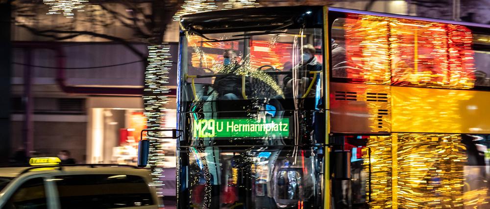 Auch der M29 fährt seltener.