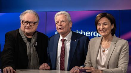 Joachim Gauck und Heinz Rudolf Kunze zu Gast bei Sandra Maischberger.