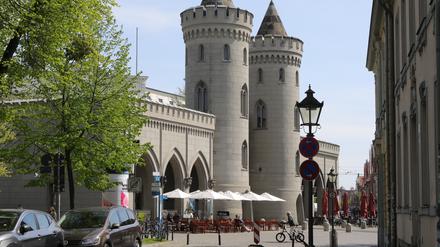 Das Café im Nauener Tor hat im Sommer eine Terrasse. 