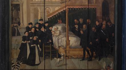 Gesamtaufnahme des Epitaphs in der St. Marien-Kirche in Wiesenburg