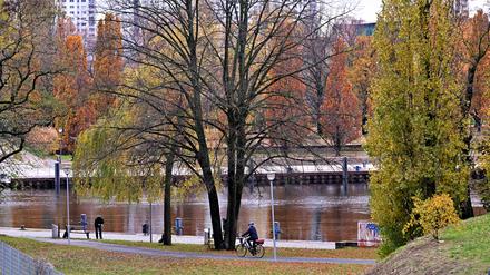Potsdam, 21.11.2023 / Lokales / Hafen, Wohnen und leben in Potsdam, Wohnblock, Wohnblöcke, Wohnbloecke, Hochhaus, Hochhäuser, Hochhaeuser, Wetter, Herbst, Stadtbilder, Foto: Ottmar Winter PNN ACHTUNG: Foto ist ausschließlich für redaktionelle Berichterstattung der PNN und des TGSP! Eine kommerzielle Nutzung, z.B. Werbung, ist ausgeschlossen. Die Weitergabe an nicht autorisierte Dritte, insbesondere eine weitergehende Vermarktung über Bilddatenbanken, ist unzulässig.