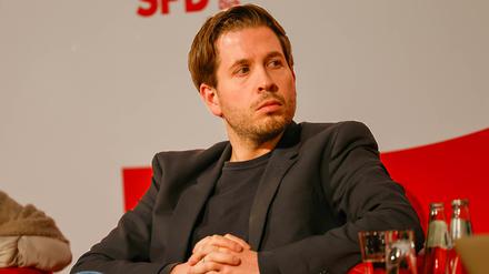 Kevin Kühnert am 22. November 2023 im Willy-Brandt-Haus.