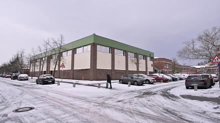 Die Turnhalle der Grundschule am Kirchsteigfeld.