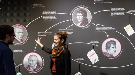 Heinrich von Kleist (18. Oktober 1777 - 21. November 1811) und das „Abendblätter“-Netzwerk in der Sonderausstellung im Kleist-Museum.