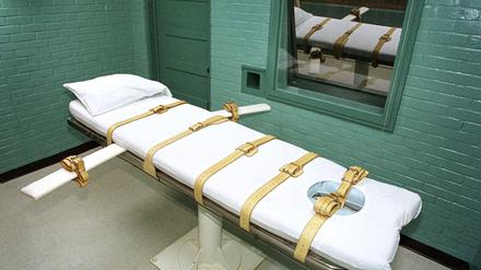 Die sogenannte „Death Chamber“ in Huntsville, Texas im Jahr 2000.