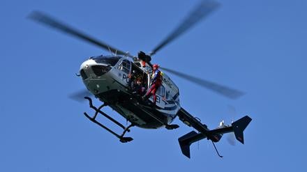 Ein Hubschrauber der Polizei