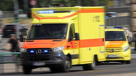Notarzt, Sanitäter, Schnelle medizinische Hilfe, Potsdam