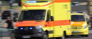 Notarzt, Sanitäter, Schnelle medizinische Hilfe, Potsdam