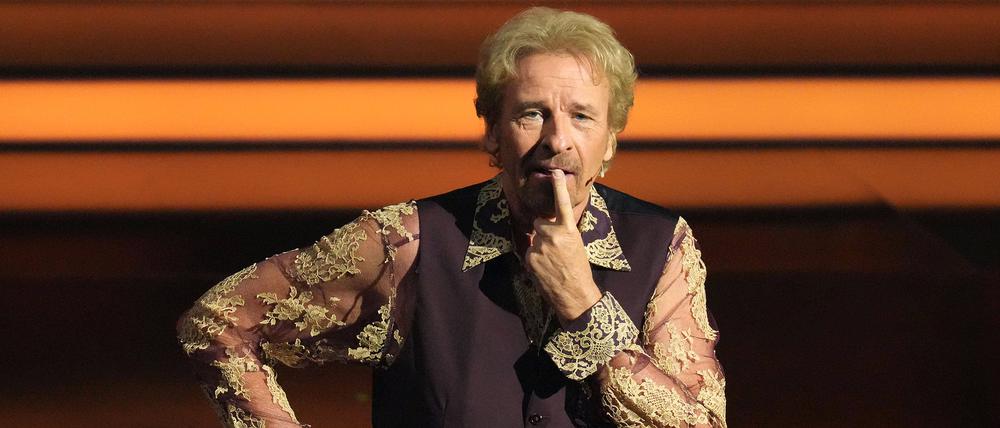 Thomas Gottschalk bei Wetten dass ZDF am 25.11.2023 in Offenburg