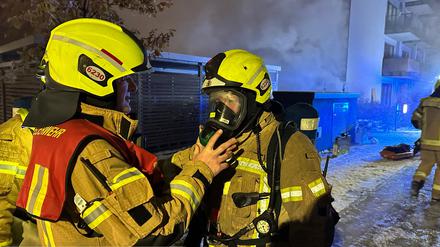 Brand in Hellersdorf.