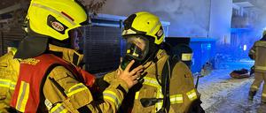 Brand in Hellersdorf.