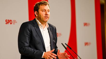 Lars Klingbeil im Willy-Brandt-Haus, Berlin. 