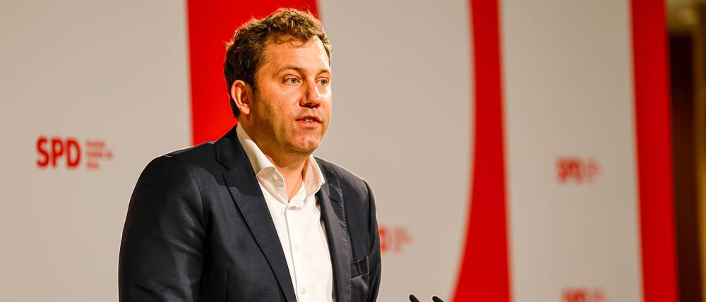 Lars Klingbeil im Willy-Brandt-Haus, Berlin.