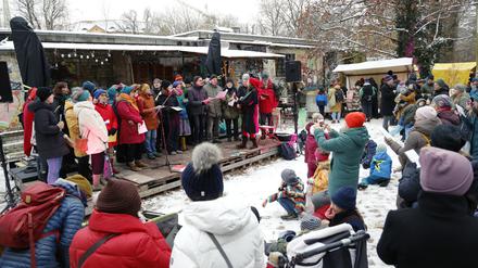 Ein Weihnachtsmarkt am Nachbarschaftstreff Lottenhof im vergangenen Jahr. 