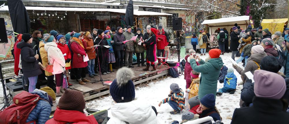 Ein Weihnachtsmarkt am Nachbarschaftstreff Lottenhof im vergangenen Jahr. 