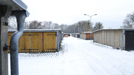 Garagen am Baggersee, Stern, Garagenstandort, Gestaltungsrat, Potsdam 03.12.2023 Foto: Sebastian Gabsch