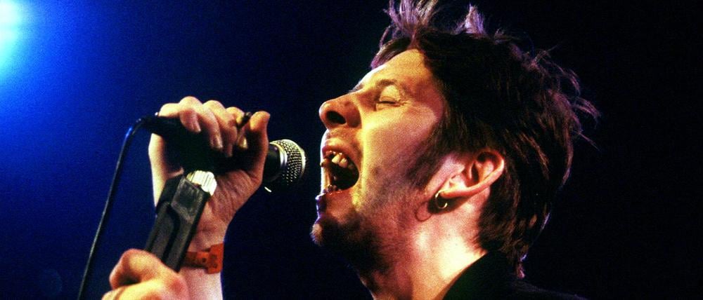 Sänger Shane MacGowan im Jahr 1995. 