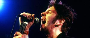 Sänger Shane MacGowan im Jahr 1995. 