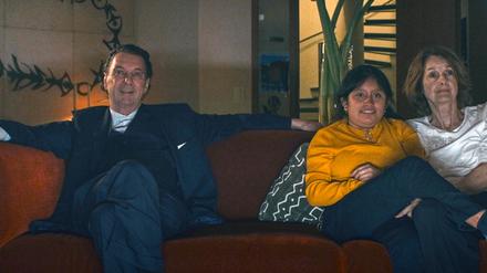 Martin Suter mit Frau Margrith Nay und Tochter Ana.