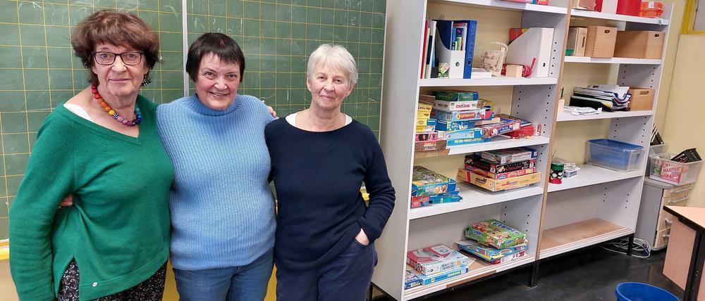 Engagierte Sprachpaten: Angelika Horn (v. li.), Dorohea Peichl und Karin Parnitzke.