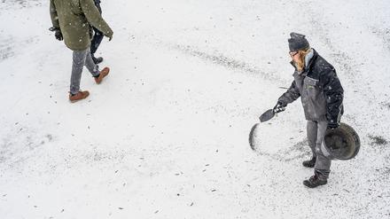 Weiterhin Neuschnee und Frost in Berlin und Brandenburg. 