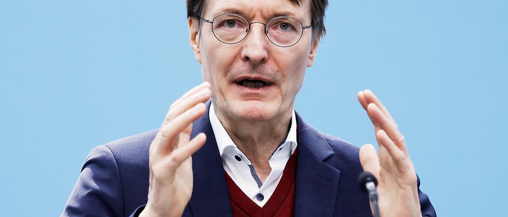 Der Bundesgesundheitsminister Karl Lauterbach (SPD).