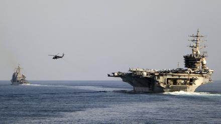 US-Kriegsschiffe im Persischen Golf: Teil eines größeren Einsatzes im Nahen Osten.