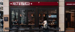 Ladengeschäft der Café-Kette „Prêt à Manger“ in der Friedrichstraße.