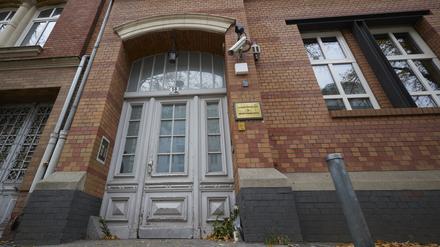 Blick auf die Synagoge in der Pestalozzistraße.
