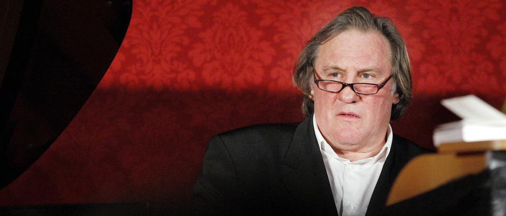 Gerard Depardieu bei einer Lesung im südwestfranzösischen Pessac.