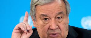 António Guterres, Generalsekretär der Vereinten Nationen (UN). 