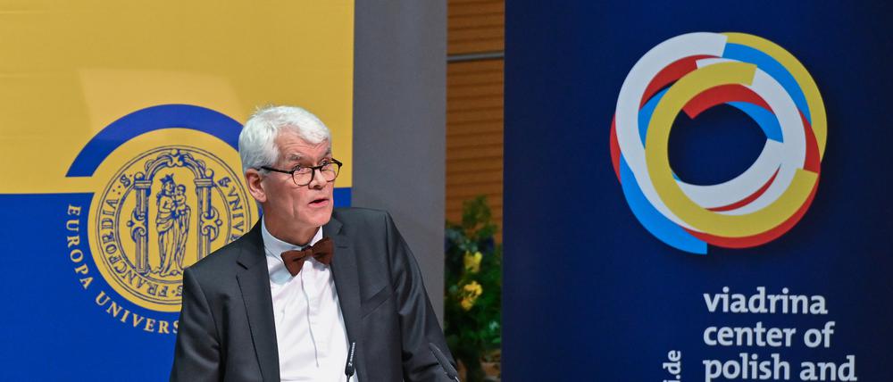 Eduard Mühle, Präsident der Europa-Universität Viadrina, spricht im November zur Eröffnung vom Viadrina Center of Polish and Ukrainian Studies., das sich mit der Geschichte und Kultur, Politik und Gesellschaft der Ukraine und Polens beschäftigen wird.