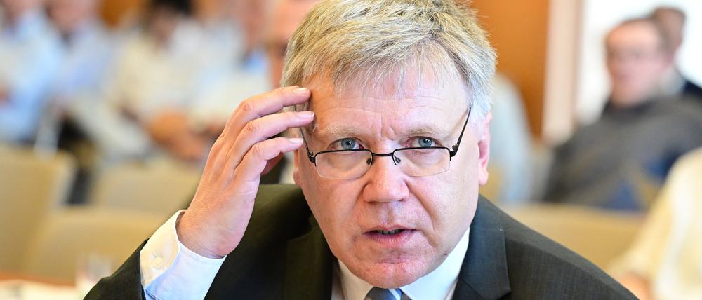 Vor Gericht. Landeswahlleiter Stephan Bröchler bei der mündlichen Verhandlung des Zweiten Senats im Juli in Karlsruhe.