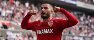 Lässt seine Muskeln spielen: Deniz Undav vom VfB Stuttgart.