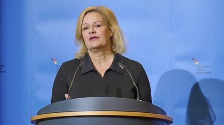 Die Bundesinnenministerin Nancy Faeser (SPD).
