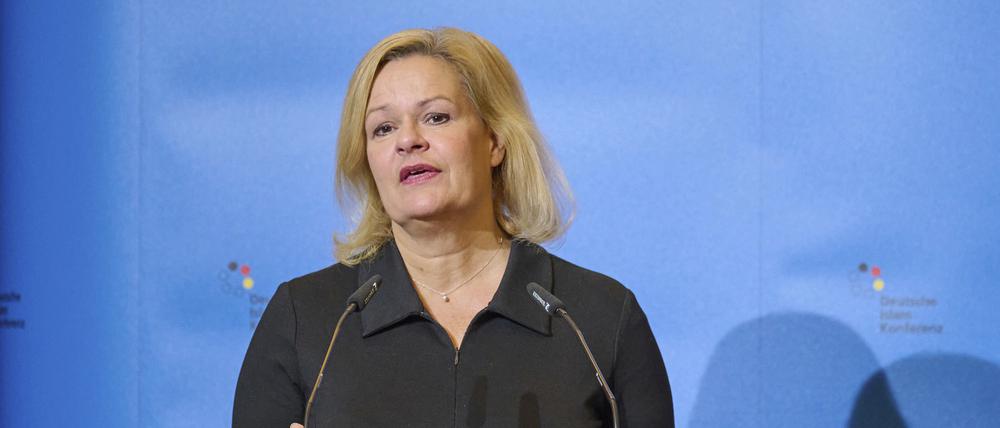 Die Bundesinnenministerin Nancy Faeser (SPD).
