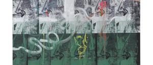 Leyla Yenirces Gemälde „Rhythm of the Night I“ ist in diesem Jahr entstanden (200 x 230 cm).