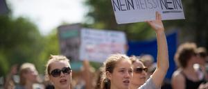 Proteste für die „Nein heißt nein“-Reform 2016