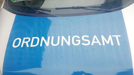 Ordnungsamt sign on patrol car.