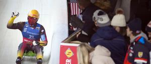 Der Schnellste. Max Langenhan aus Deutschland jubelt über seinen Sieg.