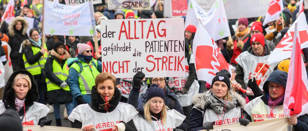 Beschäftigte im öffentlichen Dienst streikten zuletzt.