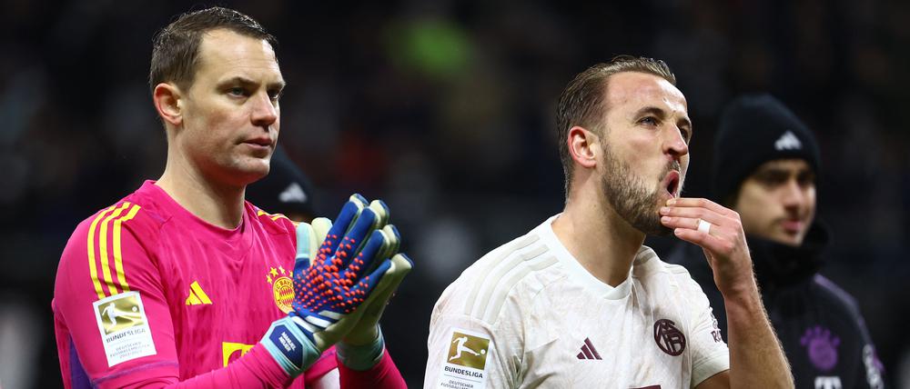 Der Schock bei den Bayern sitzt tief: Manuel Neuer (l.) und Harry Kane
