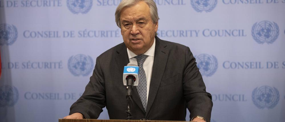 UN-Generalsekretär Antonio Guterres