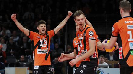Mit voller Motivation. Die Volleys freuen sich auf spannende Duelle in der Champions League.
