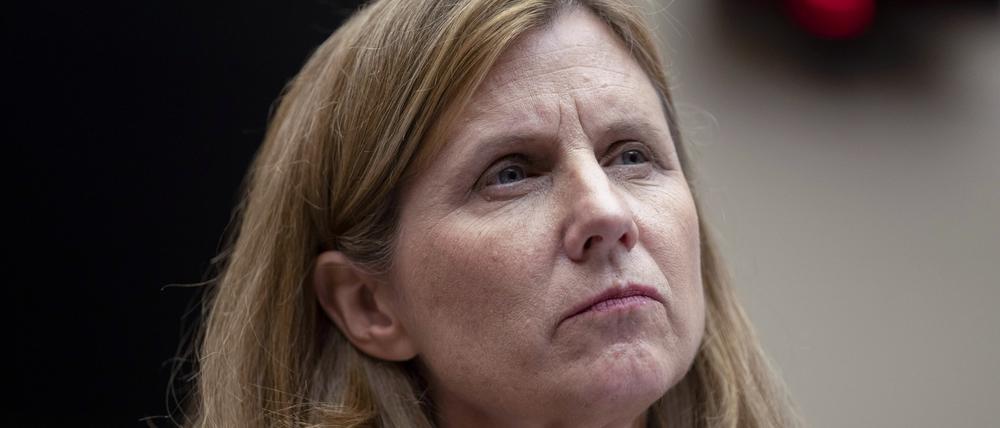 Die Präsidentin der University of Pennsylvania, Liz Magill, bei einer Anhörung des Bildungsausschusses des Repräsentantenhauses auf dem Capitol Hill.