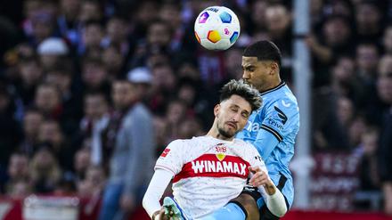Hoch her ging es zwischen dem VfB und Bayer.