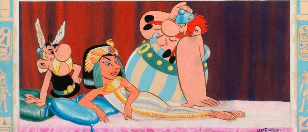 Das Titelbild von „Asterix und Kleopatra“ in der Originalfassung.